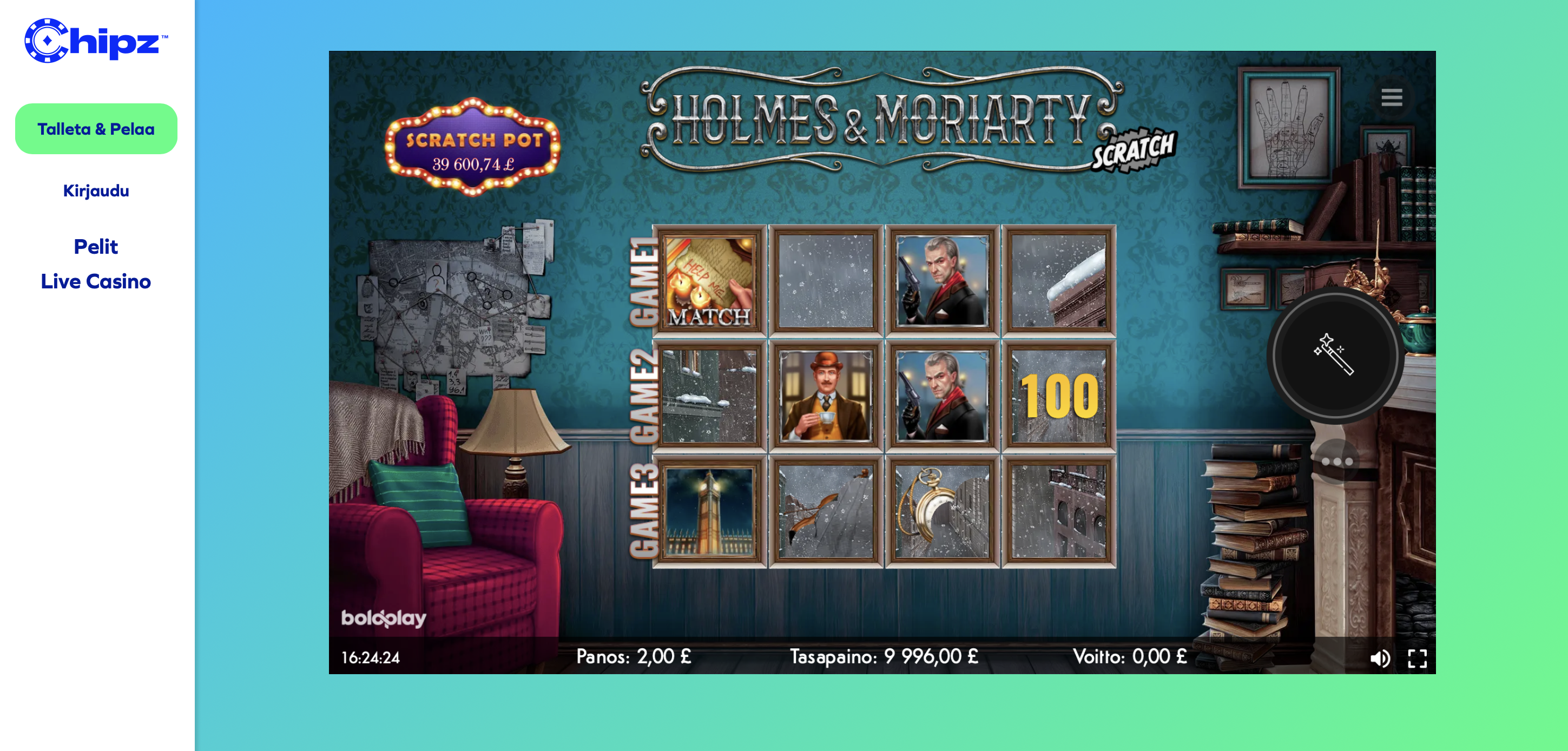 Chipz kasino raaputusarvat