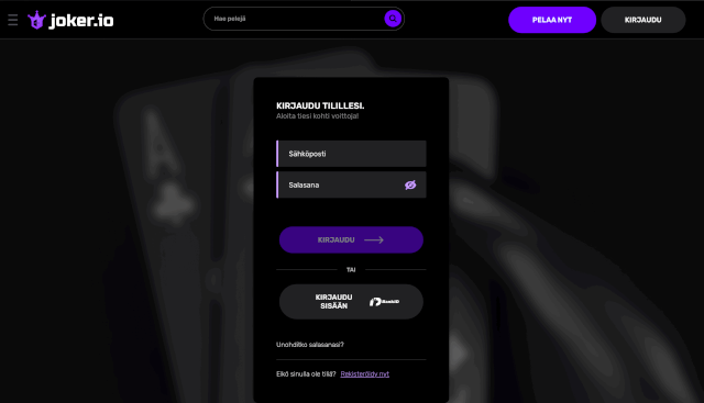 Joker.io talletus