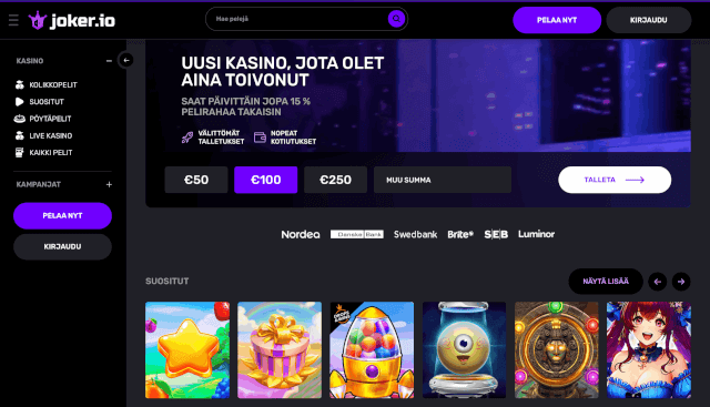 Joker.io casino kokemuksia