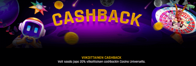 Casino universe cashback bonus