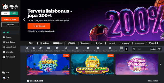 Ninja Casino kokemuksia