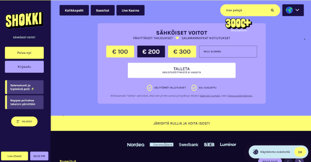 shokki casino kokemuksia