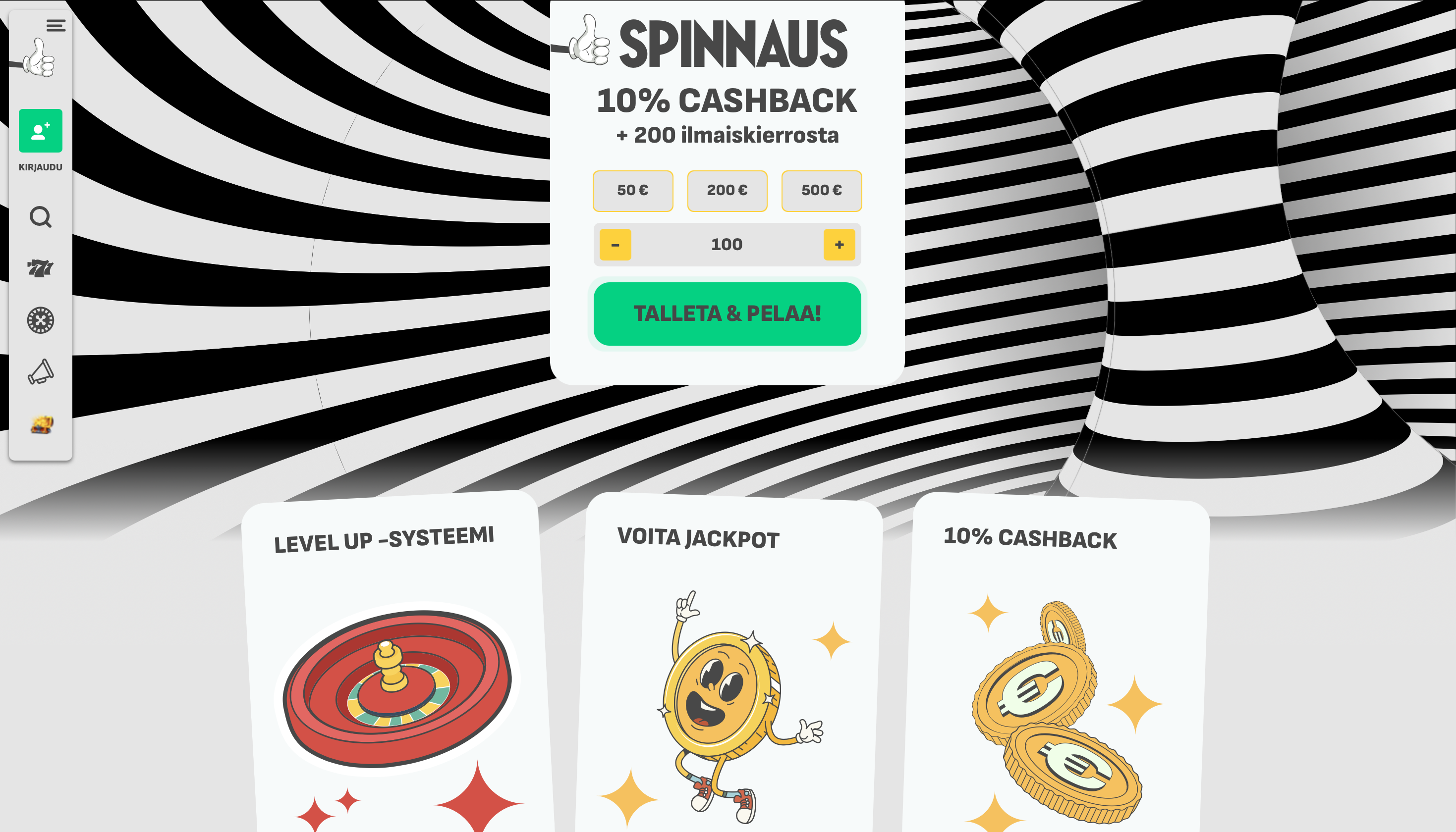 Spinnaus Kasino kokemuksia