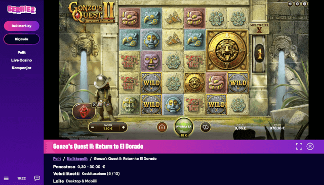 Berriez kasino rahapelit ilman rekisteröintiä