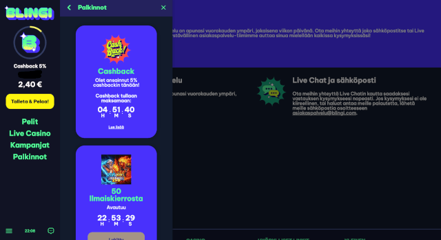 Blingi cashback kokemuksia