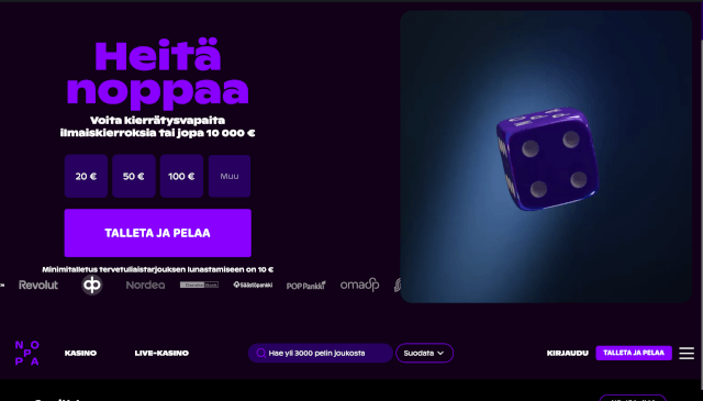 noppa kasino arvostelu